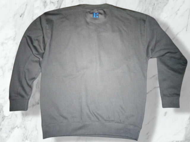 P. CONE SWEATER THICK BLACK N NAVY 2 (FRONT, BACK)