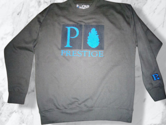 P. CONE SWEATER THICK BLACK N NAVY 2 (FRONT, BACK)