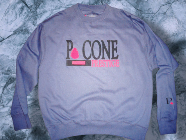 P. CONE SWEATER THICK BLACK N RED OVER NAVY