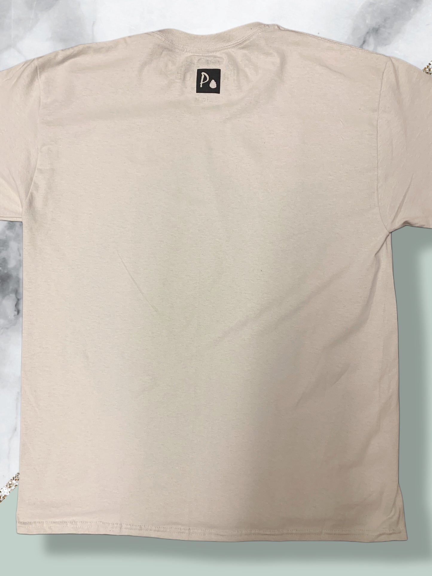 P. CONE PRESTIGE T-SHIRT (BLACK OVER LIGHT TAN)