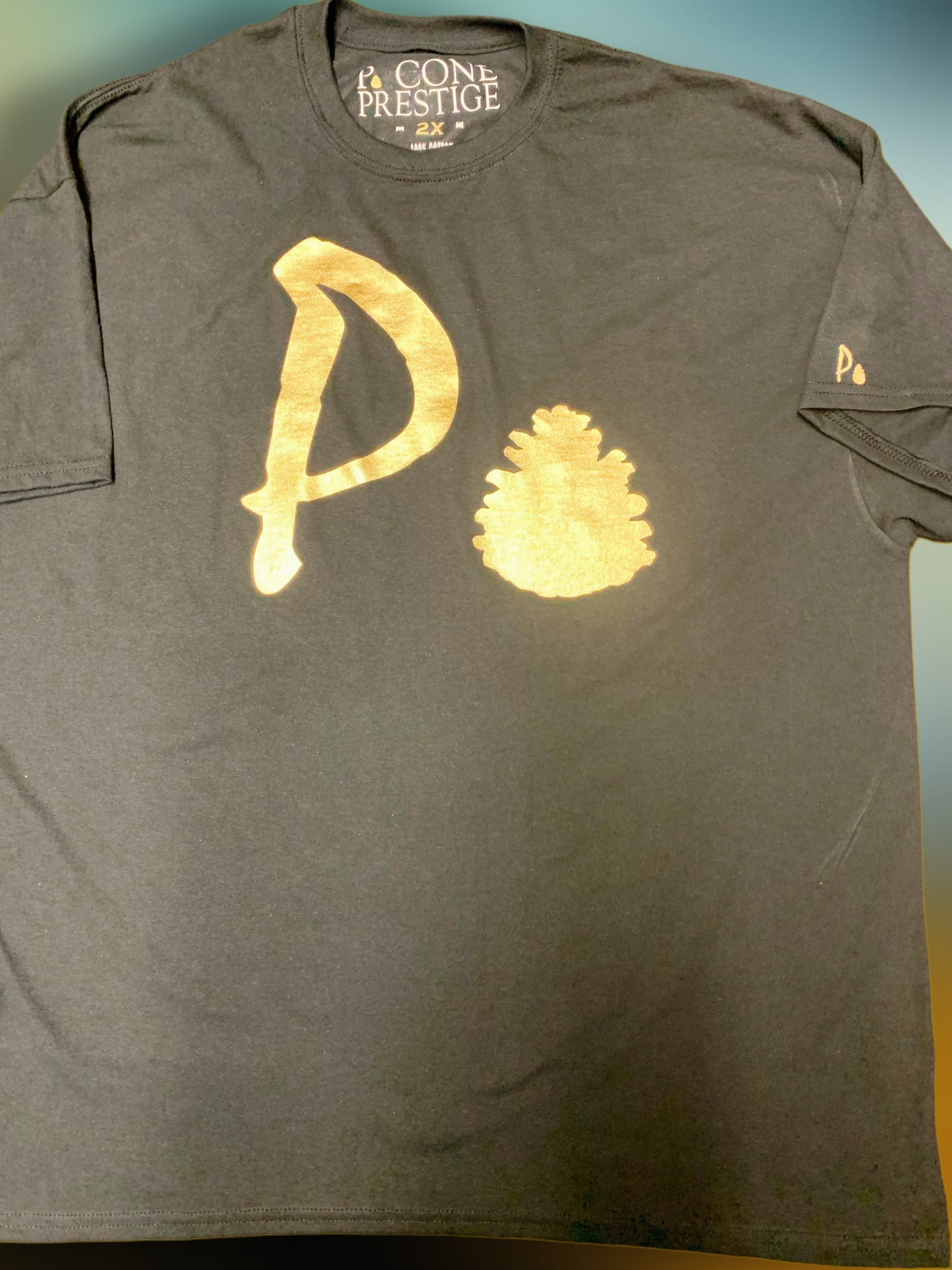 P. CONE SHIRT (BLACK AND GOLD)