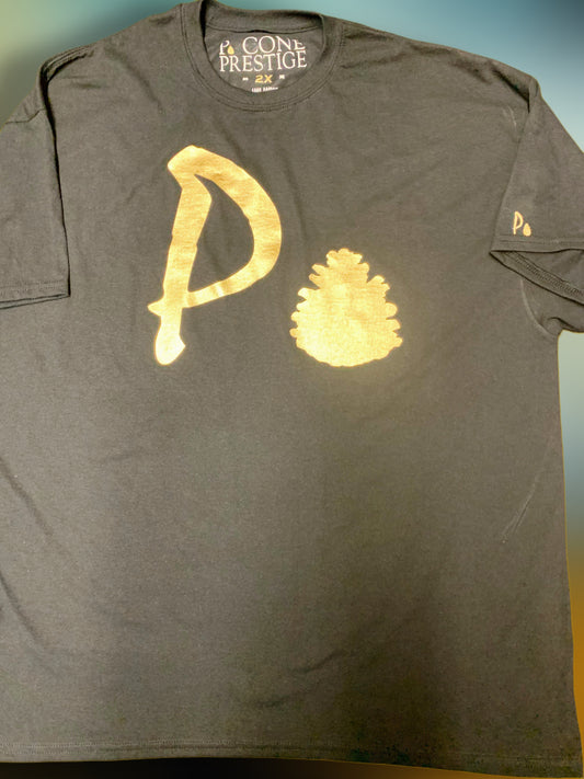 P. CONE SHIRT (BLACK AND GOLD)